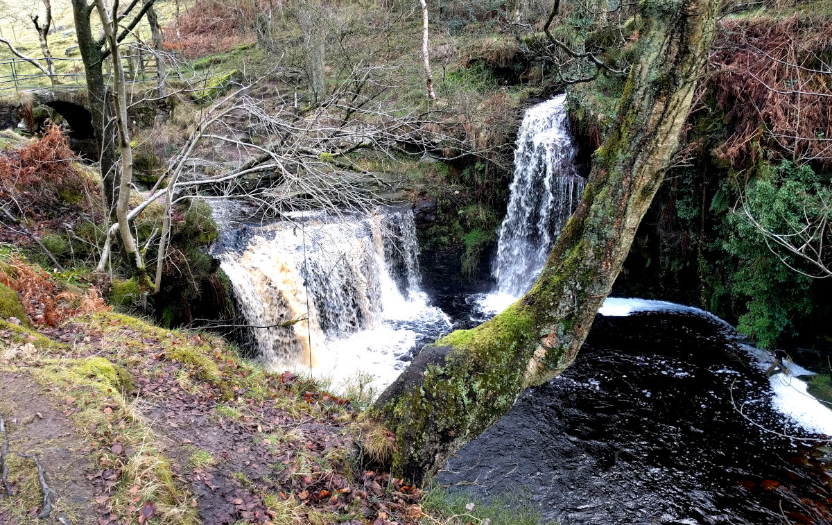 Lumb falls is a wild swimming destination at Hardcastle Crags