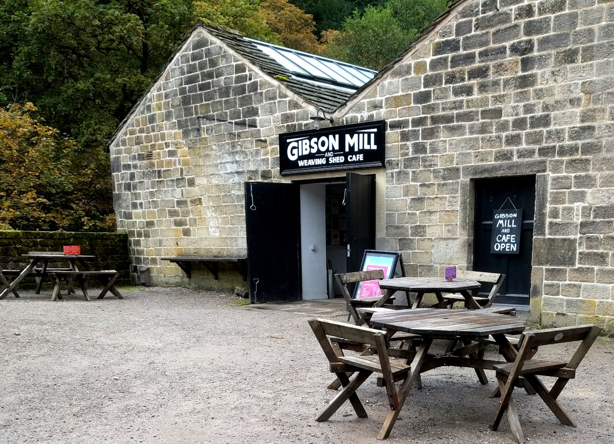 The weaving shed cafe at Gibson Mill