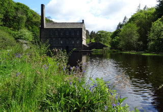 A springtime picture of Gibson mill